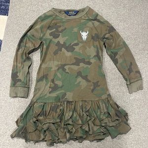 Girls 6x camo polo Ralph Lauren dress